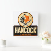 Vintage Tanksäule Quadratische Wanduhr (Zuhause)