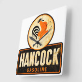 Vintage Tanksäule Quadratische Wanduhr (Winkel)