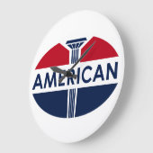 Vintage Tankstelle in Amerika - Uhr (Winkel)