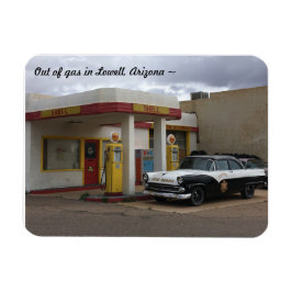 Vintage-Tankstelle in Arizona Magnet