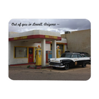 Vintage-Tankstelle in Arizona Magnet