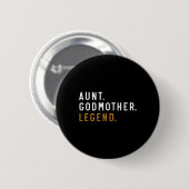 Vintage Tante Godmutter Legende Funny Tanttie Mütt Button (Vorne & Hinten)