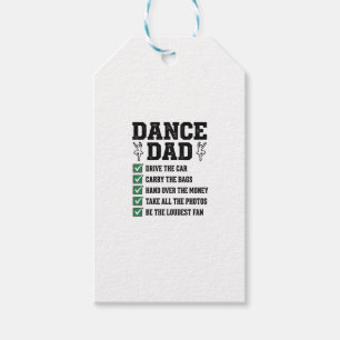 Vintage-Tanz-Vater-Checkliste-Shirt-Design_1 Geschenkanhänger
