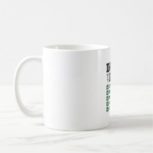 Vintage-Tanz-Vater-Checkliste-Shirt-Design_1 Kaffeetasse