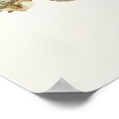 Vintage TanzElfen im Herbst Kunst Poster (Ecke)