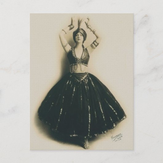 Vintage Tänzer Postkarte (Vorderseite)
