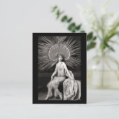 Vintage Tänzerin mit schöner Dekoration Postkarte (Stehend Vorderseite)