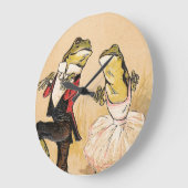 Vintage Tanzfrösche Große Wanduhr (Winkel)