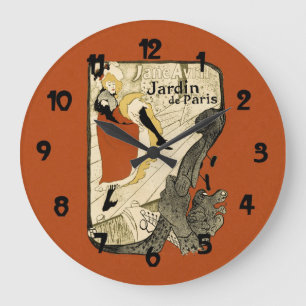 Vintage Tanzhalle Cna Poster Art Große Wanduhr