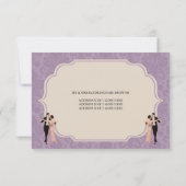 Vintage Tanzkarte der 20er Jahre RSVP Karte (Rückseite)