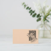 Vintage Tanzkarte Visitenkarte (Stehend Vorderseite)