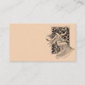 Vintage Tanzkarte Visitenkarte (Vorderseite)