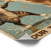 Vintage Tanzkatze Poster (Ecke)