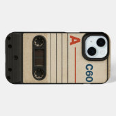 Vintage Tape Apple iPhone 15 Case (Rückseite (Horizontal))