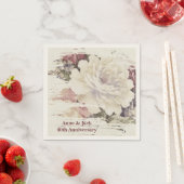 Vintage Tapestry-Rose zum 40. Jahrestag Serviette (Beispiel)