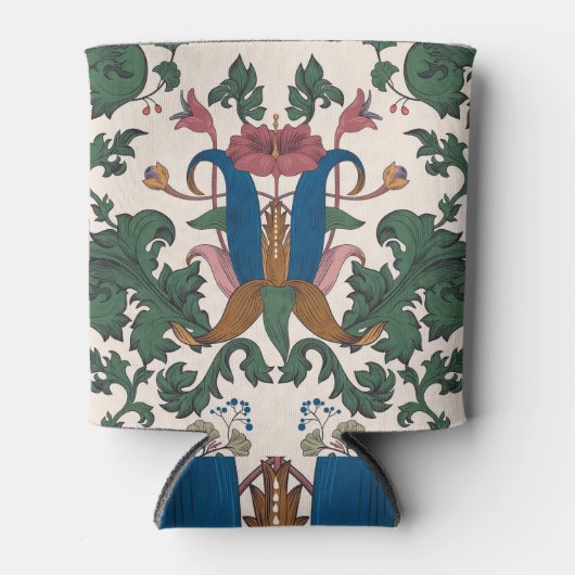 Vintage Tapete aus der Blumenrenaissance. Dosenkühler (Vorderseite)