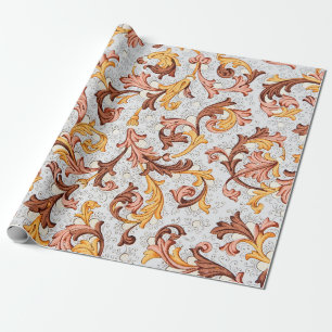 Vintage Tapete - Blumenmuster aus dem 18. Jahrhund Geschenkpapier