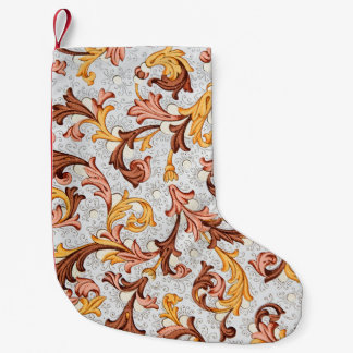 Vintage Tapete - Blumenmuster aus dem 18. Jahrhund Kleiner Weihnachtsstrumpf