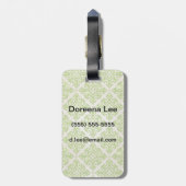 Vintage Tapete Gepäckanhänger (Rückseite vertikal)