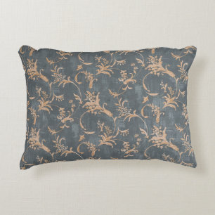 Vintage Tapete mit floralen Retro-Tapeten auf Basi Dekokissen