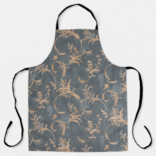 Vintage Tapete mit floralen Retro-Tapeten auf Basi Schürze