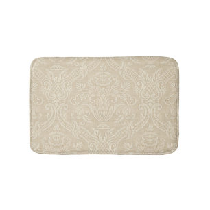 Vintage Tapeten-beige eleganter mit Blumendamast Badematte