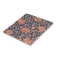 Vintage Tapeten-BlumenKeramik-Fliese