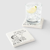 Vintage-Tarif-Rückerstattungsscheck Steinuntersetzer (Seitenansicht)