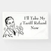 Vintage Tariff Refund Check Banner (Horizontal)
