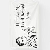 Vintage Tariff Refund Check Banner (Vertikal)