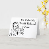 Vintage Tariff Refund Check Karte (Gelbe Blume)