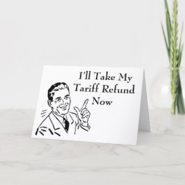 Vintage Tariff Refund Check Karte