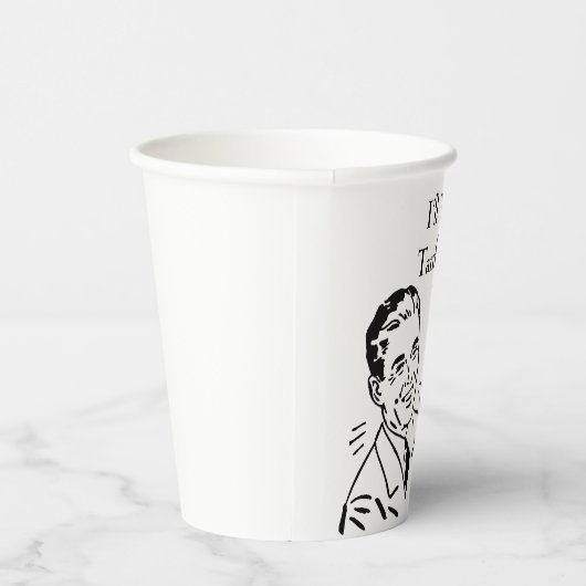 Vintage Tariff Refund Check Pappbecher (Rechts)