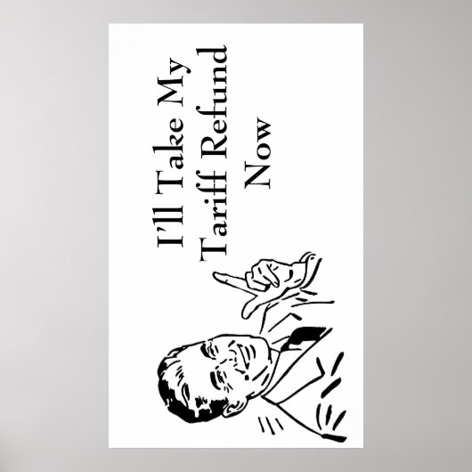 Vintage Tariff Refund Check Poster (Vorne)