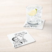 Vintage Tariff Refund Check Rechteckiger Pappuntersetzer (Vor Ort)