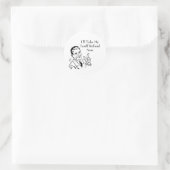 Vintage Tariff Refund Check Runder Aufkleber (Tasche)