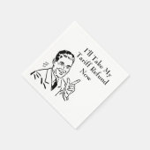 Vintage Tariff Refund Check Serviette (Ecke)