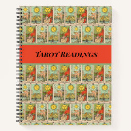 Vintage Tarot Cards Sun Moon Stars kundenspezifisc Notizblock