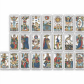 Vintage Tarot-Karten Aufkleber (Vorderseite)