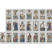 Vintage Tarot-Karten Aufkleber (Vorderseite)
