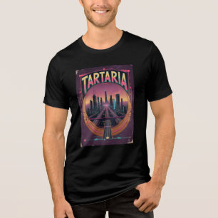 Vintage Tartaria Verschwörungstheorie Tri-Blend Shirt