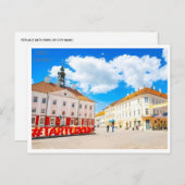 Vintage Tartu Estland Aquarelle Postkarte (Vorne/Hinten)