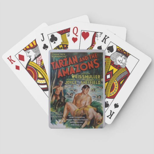 Vintage Tarzan Spielkarten (Rückseite)