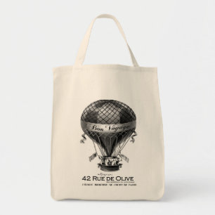 Vintage-Tasche mit französischem Heißluftballon Tragetasche