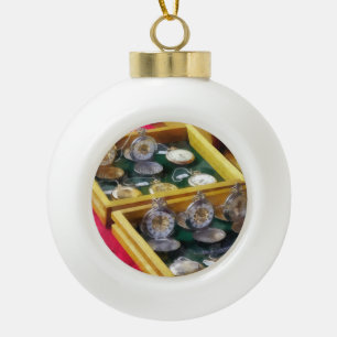 Vintage Taschen-Uhren für Verkauf Keramik Kugel-Ornament