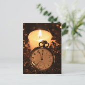 Vintage Taschenuhr Postkarte (Stehend Vorderseite)