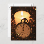 Vintage Taschenuhr Postkarte (Vorne/Hinten)