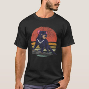 Vintage Tasmanischer Teufel Tier Retro Tasmanische T-Shirt