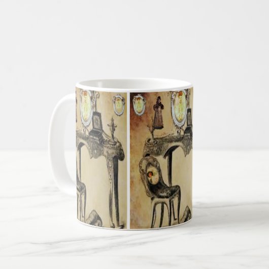 Vintage Tasse (Vorderseite Links)