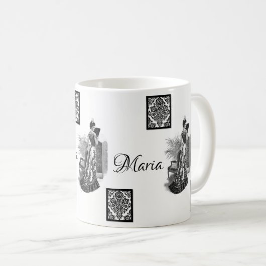 Vintage Tasse (VorderseiteRechts)